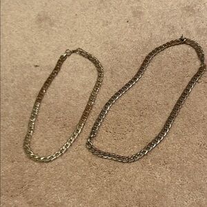 Gold Chain Necklace Set